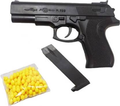 WHEELSQUARE Pull Back Loaded BB Bullet GUN With 100 BB BULLETS Guns & Darts